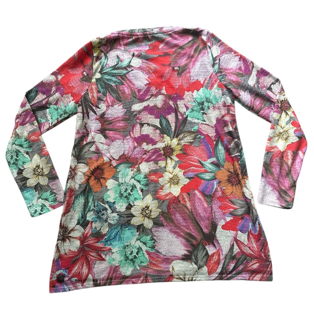 Soft Surroundings Floral print  Long Sleeve Blouse